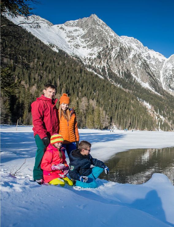 Il lago di Anterselva in inverno