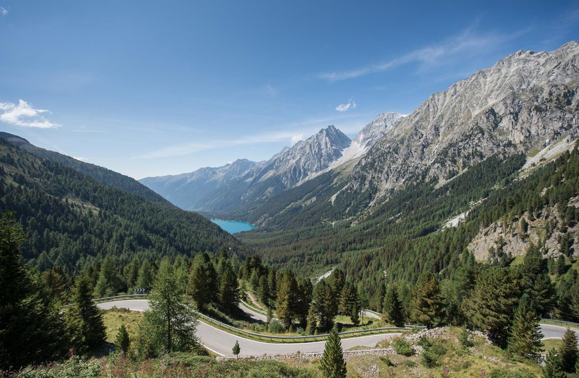 The Antholz valley and the mountains in summer